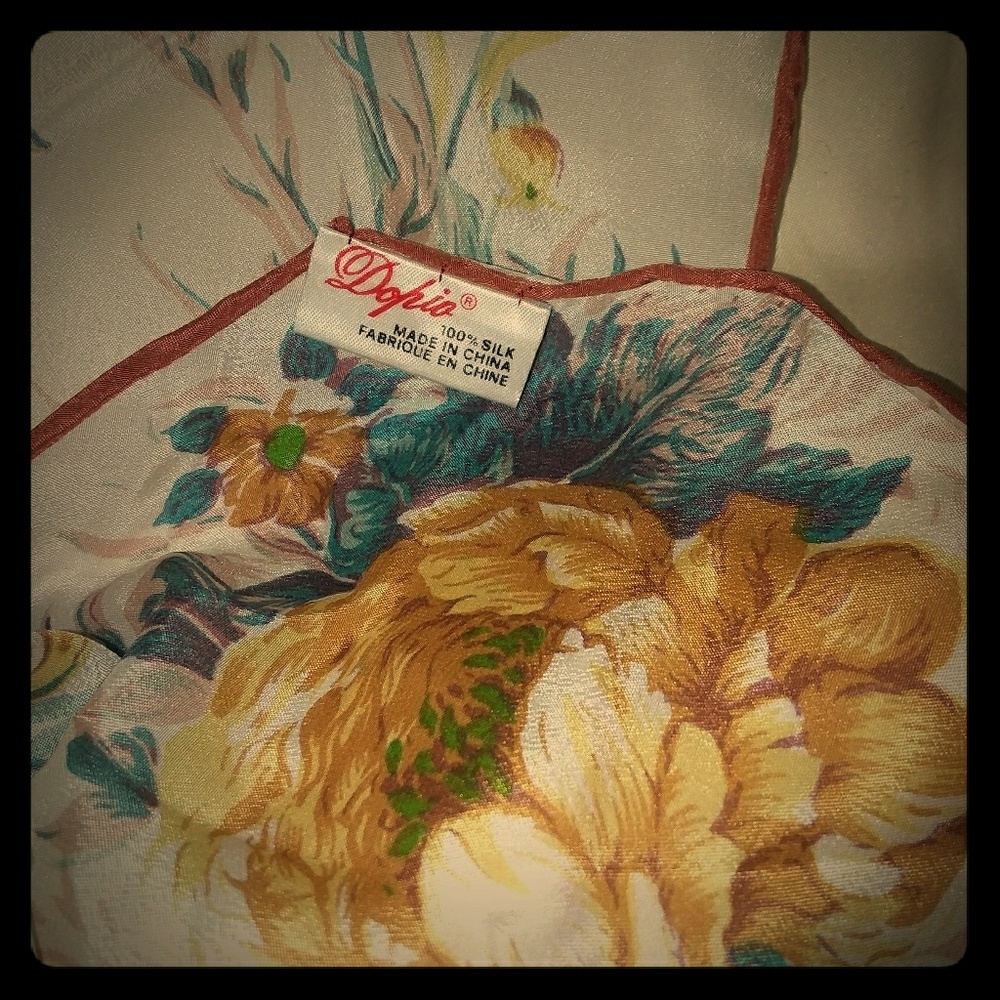 Vintage 1960s Silk scarf